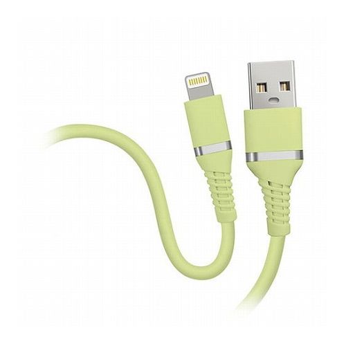 【5本セット】 HIDISC やわらかケーブル USB-A to Lightning ピスタチオグリーン HD-SLAC1GNX5(代引不可)【送料無料】 【5本セット】 HIDISC やわらかケーブル USB-A to Lightning ピスタチオグリーン HD-SLAC1GNX5(代引不可)【送料無料】