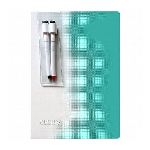 【3セット】 欧文印刷 JABARAN (ジャバラン)II V 二つ折りの紙製ホワイトボード エメラルドグリーン NJA4V0EG04X3(代引不可)【送料無料】