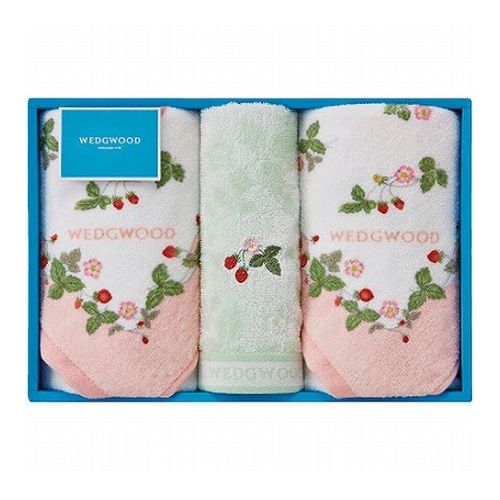 ウェッジウッド ワイルドストロベリー フェイスタオル2P&ウォッシュタオル ピンク フェイスタオル、ウ..