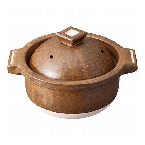 信楽焼 Hangout ごはん鍋(3合用) 24.5×29.5×16.5cm(2L) B1155569(代引不可)【送料無料】