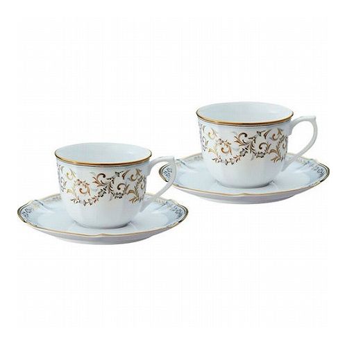 ノリタケ ソフィランス コーヒー碗皿ペアセット カップφ8.9×6.8cm、ソーサーφ15.7cm C6091564(代引不可..