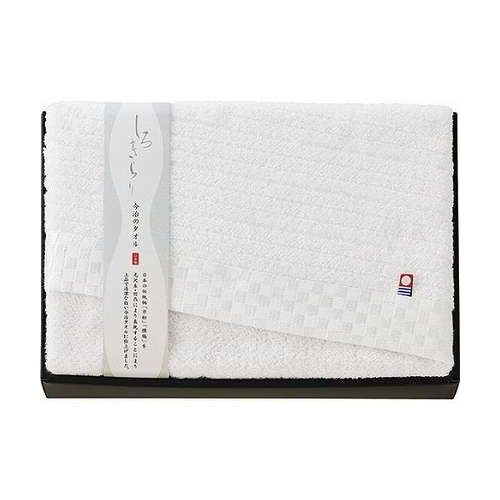 【商品詳細】日本の伝統柄「市松」と「横縞」を、光沢糸とジャカード織りの凹凸により美しく表現。上品で清潔感あふれる白い今治タオルに仕上げました。【仕様】メーカー型番 : S-51250セット内容 : バススタオル(60×110cm)×1箱サイズ : 330×225×45mm重量 : 390g【送料について】北海道、沖縄、離島は送料を頂きます。