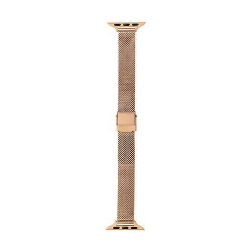 LEPLUS NEXT Apple Watch 38/40/41/42mm Band CORVIN Slim Mesh Metal Band Pink Gold LN-AW41B16GD [Free Shipping]