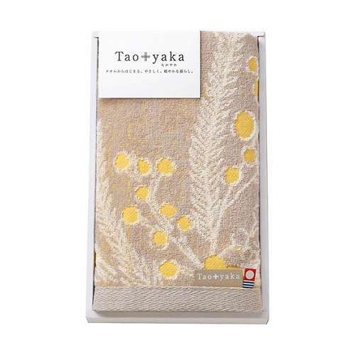 【商品詳細】ミモザのふわふわやわらかな黄色の花がかわいらしいタオル「感謝」「友情」「密かな愛」そんな素敵な花言葉を持ったミモザはふわふわとしたたくさんの黄色い花が特徴です。ミモザの花をふんだんにあしらったタオルはタオル産地、今治で織られ吸水性も抜群。やわらかでナチュラルな黄色と落ちついたグレーベージュのデザインはどんな部屋にも馴染み、インテリアにもぴったりです。【仕様】メーカー品番 : TAO-11Yサイズ : 34×80cm材質 : 綿100%生産国 : 日本今治マーク 第2024-075号【送料について】北海道、沖縄、離島は送料を頂きます。