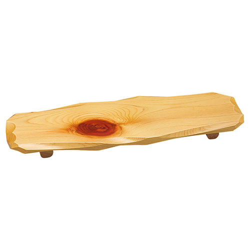 ヤマコー 用美 業務用 檜・紅節はつり盛台 細 yamaco30380(代引不可)【送料無料】