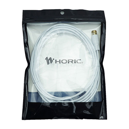 HORIC ホーリック 極細アンテナケーブル 5m ホワイト 差込式-差込式 4K8K対応 ホワイト AC50-073WW(代引不可)
