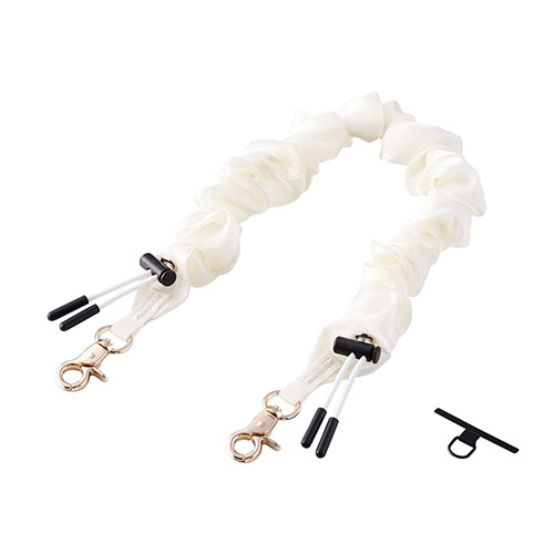 エレコム ハンドストラップシュシュ/上品 アクセサリー感覚 ミニマルデザイン 立体感 アイボリー P-STHSCEIV(代引不可)【送料無料】