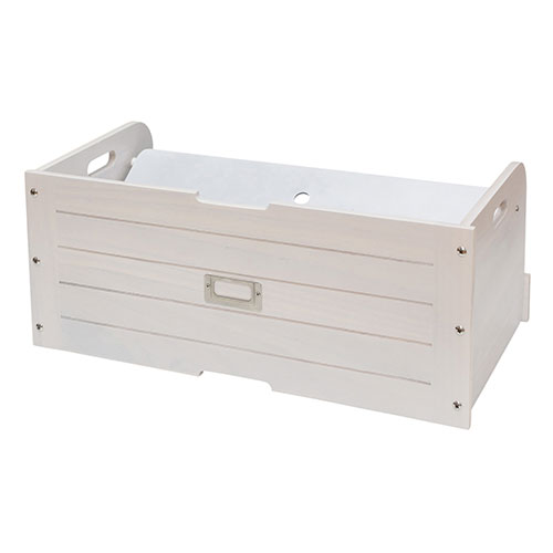 オスマック 下駄箱下収納ボックス 幅52cm ホワイト GKS-520W(代引不可)【送料無料】(3)