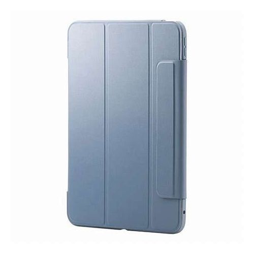 エレコム 11インチiPad Pro(M4) フラップケース 薄型軽量 カラーエッジ 背面クリア ブルーグレー TB-A25PMWVFCBG(代引不可)