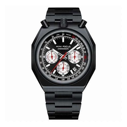 ORIS - MINIFOCUS ミニフォーカス 0601G メンズ 腕時計 ツノクロノグラフ リーズナブルで高品質 ブラック×ブラック MF0601G-06(代引不可)【送料無料】