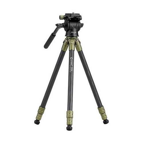 CAYER カイヤー コンパクトカーボン三脚 CH10LS1 3段 脚径16mm グリーン VCAYER-CH...