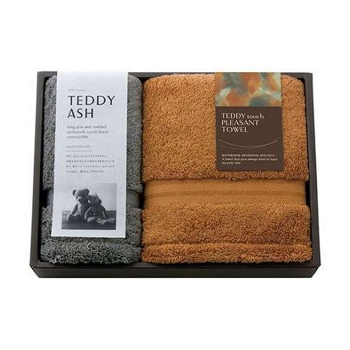TEDDY ASH テディアッシュ もふもふタッチ フェイスタオル&ハンドタオル 【フェイス34×75cm・ハンド34×34cm】 B2051099(代引不可) rcmdva-14608741 リコメン堂ホームライフ館 パッケージ画像