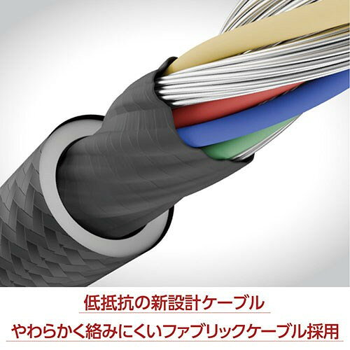 リコメン堂ホームライフ館のMCO USB PD100W 充電ケーブル 1.2m やわらかく からみにくい ブラック UPD-2C12BK(代引不可)【送料無料】｜アングル3