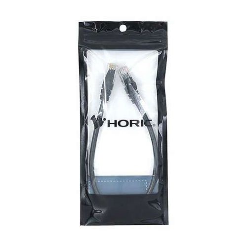 HORIC ホーリック LANケーブル UTP カテゴリー6A 30cm CAT6A対応のスタンダードタイプ ブラック LC03-100RB