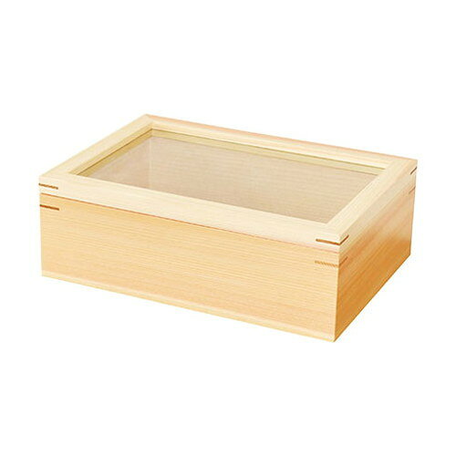 ヤマコー 用美 業務用 フードBOX トルクヒンジ仕様 小サイズ (約35×25×H12cm) クリ...