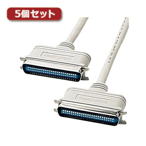 【5個セット】 サンワサプライ SCSIケーブル KB-SCC1KX5 KB-SCC1KX5 パソコン サンワサプライ【送料無..