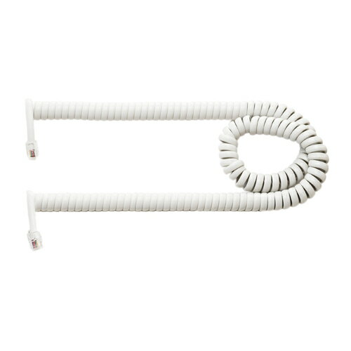ミヨシ 受話器用カールコード 0.6m クロス結線 白 DC-J406/WH(代引不可) ミヨシ 受話器用カールコード 0.6m クロス結線 白 DC-J406/WH(代引不可)