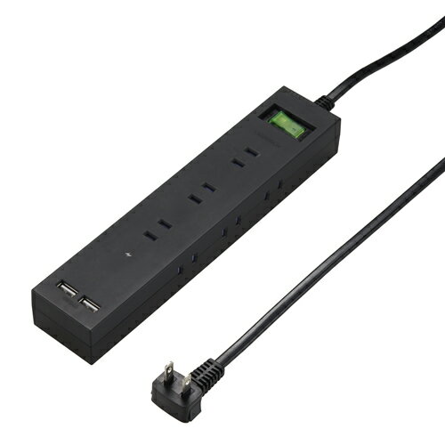 5個セット YAZAWA 3方向から挿せる9個口USBタップブラック H6BK11122UBKX5 家電 生活家電 OAタップ H6B..