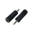 変換名人 AVプラグ 6.5mm(メス) to 3.5mm(オス)ステレオ AV/65J-35PS(2P) パソコン(代引不可)【メール便配送】【送料無料】