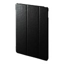 サンワサプライ iPad 10.2インチ ソフトレザーケース ブラック PDA-IPAD1607BK(代引不可)【送料無料】(2)