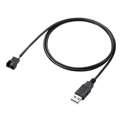 商品説明ケース用12VDCファンをUSB電源動作させる昇圧回路内蔵ケーブルケース用12V DCファンをUSB電源動作に変更します。USBの5Vを12Vに昇圧する回路を内蔵しており、12V FANをUSB接続で使用できます。ケースファンを簡易卓上ファンにできます。3pinもしくはPWM 4pinコネクタを備えたFANの接続に対応します※PWM機能は使用できないため、FANの使用の最大回転数で動作します。※本製品はパワーユーザー向けパーツです。利用者個人の責任においてご使用ください。※本製品の故障またはその使用上生じた直接、間接の損害につきましては当社はその責を負いません。※昇圧回路をコネクタ部分に内蔵している為、FANの電流によってはコネクタ部分が熱くなる場合があるのでご注意ください。※0.2A以上で動作するFANを連続して使用する場合、コネクタ部分が非常に熱くなる恐れがあります。0.2A以下のファンでご使用ください。仕様●インターフェース:ファン用(4pin・3pin) オス-USB Aコネクタ オス●ケーブル長:0.9m●コネクタ:ファン用(4pin・3pin) オス-USB Aコネクタ オス型番TK-PWFAN6【配送について】こちらはメール便での発送となります。メール便でのお届はポストインです。下記の事項は対応できませんのでご確認ください。■時間指定・到着日指定はできません。■代金引き換えでのお支払いはできません。■お荷物の現在地追跡はできません。※他の商品との同梱不可
