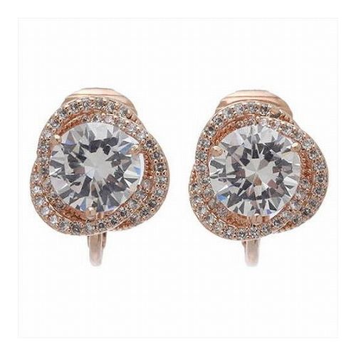 Fleur フルール イヤリング レディース エレガント キュービック ジルコニア シルバー ピンク ゴールド 0006pfle-104(代引不可)【送料無料】