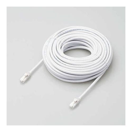 Cable - elecom エレコム LANケーブル/CAT6A対応/EU RoHS指令準拠/爪折れ防止/簡易パッケージ仕様/20m/ヨリ線/ホワイト LD-GPAT/WH20/RS(代引不可)【送料無料】