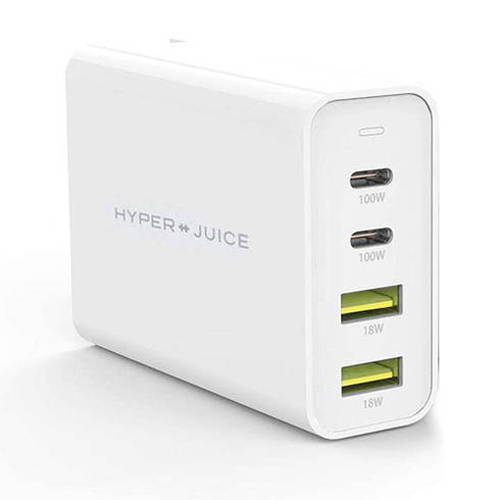 HyperJuice GaN 100W Dual USB-C/USB-A ACA_v^ HP-HJ-GAN100(s)yz