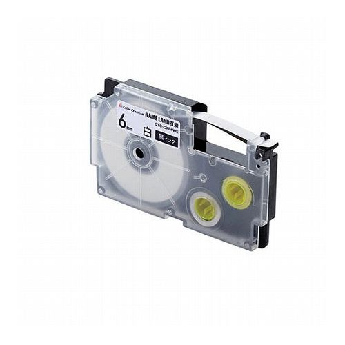 ColorCreation汎用テープカートリッジ●対応テープカートリッジ:XR-6WE●対応ラベルライター:カシオネームランド※2018年4月時点の対応機種です。最新の対応情報は弊社ホームページにてご確認ください。●カシオネームランドでご使...