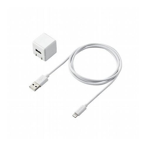 エレコム LightningAC充電器/1.0A出力/ケーブル同梱/1.0m/ホワイト MPA-ACL04WH(代引不可) エレコム LightningAC充電器/1.0A出力/ケーブル同梱/1.0m/ホワイト MPA-ACL04WH(代引不可)