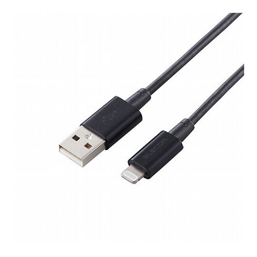 5個セット エレコム Lightningケーブル/準高耐久/アルミコネクタ/1.0m/ブラック MPA-UALPS10BKX5(代引不可)【送料無料】