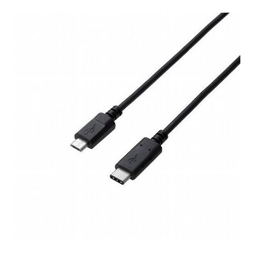 エレコム USB2.0ケーブル(認証品、C-microB) U2C-CMB05NBK(代引不可)