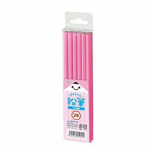 Stationeries （Talents） - ARTEC 鉛筆2B 12本組 ピンク ATC5910(代引不可)【メール便配送】【送料無料】
