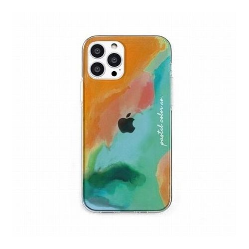 dparks ソフトクリアケース for iPhone 13 Pro Pastel color OrangeGreen DS21200i13P(代引不可)【メール便配送】【送料無料】