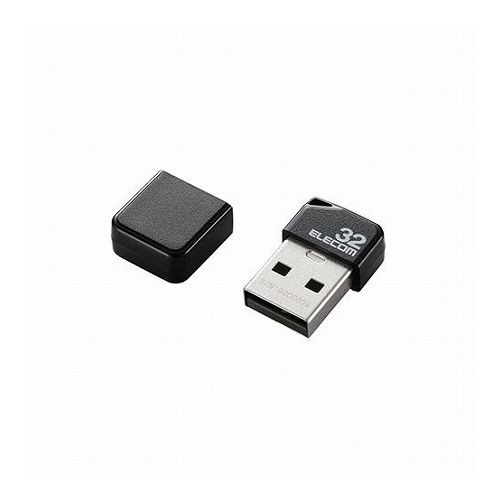 5個セットエレコム USBメモリ/USB2.0/小型/キャップ付/32GB/ブラック MF-SU2B32GBKX5(代引不可)【送料無料】