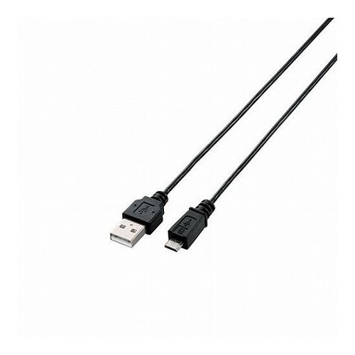 5個セットエレコム USB2.0ケーブル/A-microBタイプ/スリム/0.5m/ブラック U2C-AMBX05BKX5(代引不可)