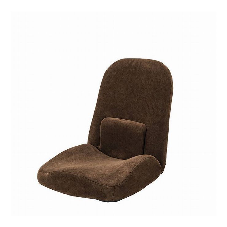 腰サポートリクライナー 幅47×奥行61-103×高さ58-14 座面高8 ポリエステル ブラウン ネイビー(代引不可)【送料無料】