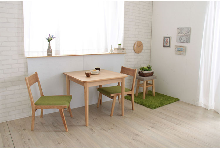 モタ ダイニングチェア チェア チェアー 椅子 イス おしゃれ 単品 完成品 木製 天然木 北欧 座面高 37cm 布地 ファブリック アームレス 肘なし 背もたれ ナチュラル シンプル(代引不可)【送料無料】 [2]