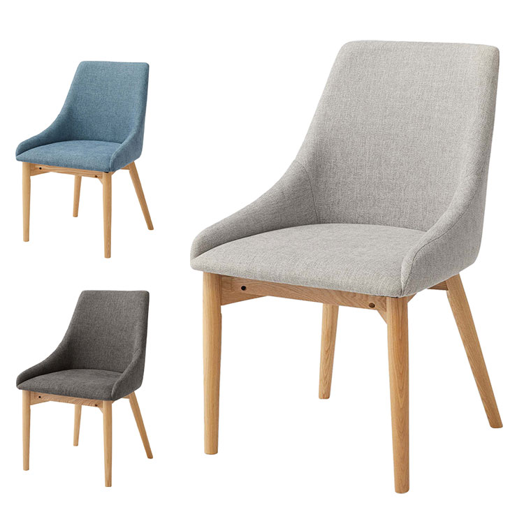 ■商品サイズ幅53×奥行57×高さ85×座面高さ45cm■素材天然木(アッシュ) ウレタン塗装 ポリエステル■生産国中国■特徴●身体を包み込むような曲線を取り入れたフォルムと、表情豊かな木目が特徴のアッシュ材を組み合わせたハイバックチェア。●背もたれに柔らかいカーブを掛け、背中にピッタリフィットする設計のチェア。●しっとりとした感触の、手触りの良いファブリックを採用。●後脚は八の字に広がる形状でデザイン性をプラス。●座面は快適に使用していただけるよう、硬すぎず柔らかすぎない適度なクッション性を持たせました。●脚裏は床への傷を防止するフェルト付き。【代引きについて】こちらの商品は、代引きでの出荷は受け付けておりません。【送料について】北海道、沖縄、離島は送料を頂きます。