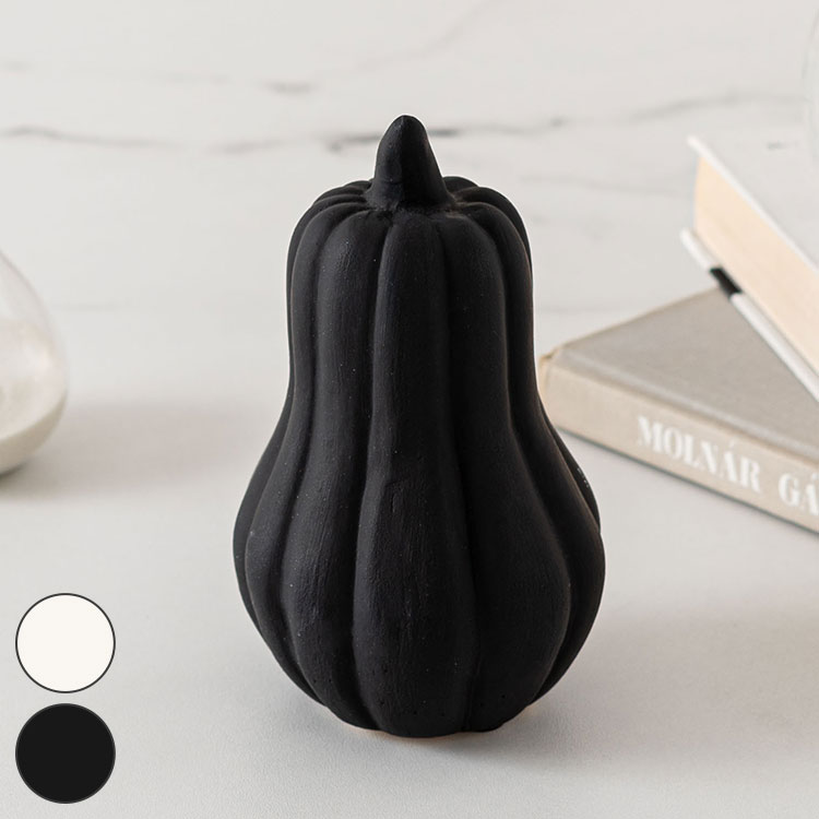 フルーツオブジェ CLY-43 東谷 オブジェ かぼちゃ ひょうたん型 小物 置物 インテリア雑貨 玄関 野菜 陶器 マット仕上げ アート おしゃれ コンパクト 観賞 リビング かわいい 黒 ブラック(代引不可)【送料無料】