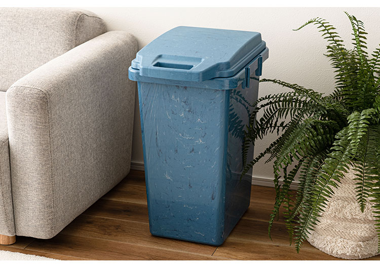 ゴミ箱 70L ごみ箱 ダストボックス 70リットル ふた付き 蓋 フタ付き 分別 キッチン 台所 大容量 ロック機能付き パッキン付き プラスチック ポリプロピレン オーシャンバウンドプラスチック(代引不可)【送料無料】 [2]