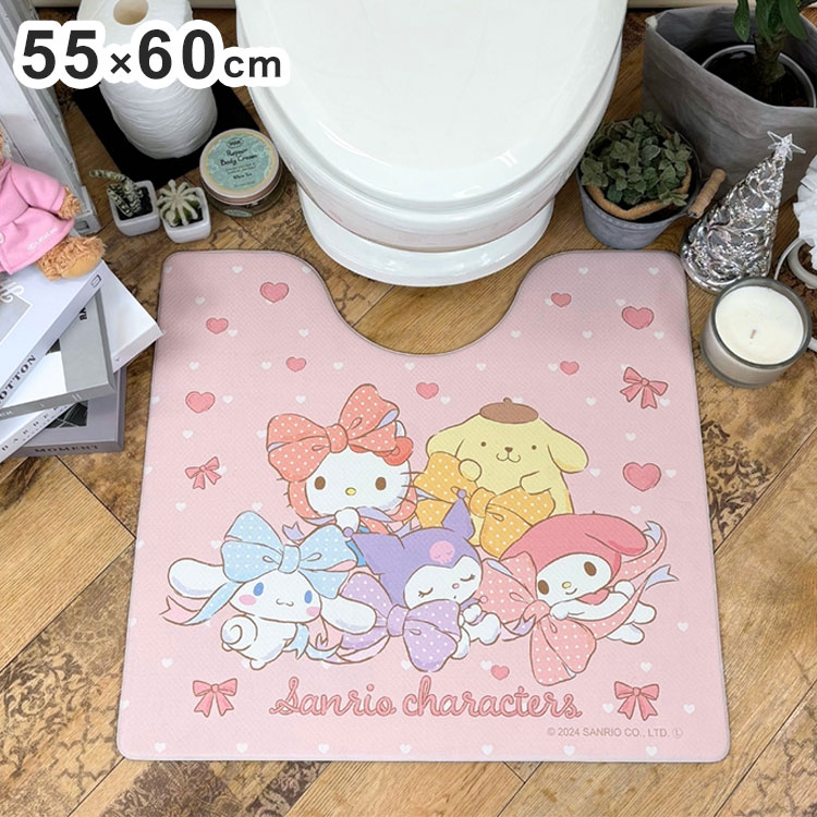 ■商品サイズ約 55×60cm■素材ポリ塩化ビニル樹脂（PVC）■生産国中国■特徴トイレマット 拭ける 汚れてもサッとひと拭き プリン はっ水 撥水トイレ お気に入り 大人気 かわいい おしゃれ お手入れラクラク サンリオキャラクターズ■備考洗濯不可※注意※ご使用のモニターによっては、商品画像等の画面表示上の色合いと、実際の商品の色が異なる場合があります。ご了承ください。【代引きについて】こちらの商品は、代引きでの出荷は受け付けておりません。【送料について】北海道、沖縄、離島は送料を頂きます。LINKトイレマットキッチンマット
