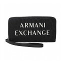 【商品詳細】■ブランド名：ARMANI EXCHANGE■オリジナル品番：948451 CC708 00020■カラー：BLACK■サイズ：(約)縦10.5cm 横19cm マチ2.5cm■重量：(約)157g■仕様　開閉：ファスナー内側：札入れ×3、小銭入れ×1、オープンポケット×1、カード入れ×6外側：-■素材：第1素材 ポリエステル50% 綿50%、第2素材 ポリエステル100%、外側コーティング ポリウレタン100%、裏地 ポリエステル100%■付属品：保存袋■製造国：中国、その他【送料について】北海道、沖縄、離島は送料を頂きます。