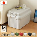 2個セット コンテナボックス 蓋付き ベリアスボート Mサイズ 収納ボックス 収納ケース VA-M アウトドア キャンプ ベンチ 頑丈 丈夫 スツール 収納BO...