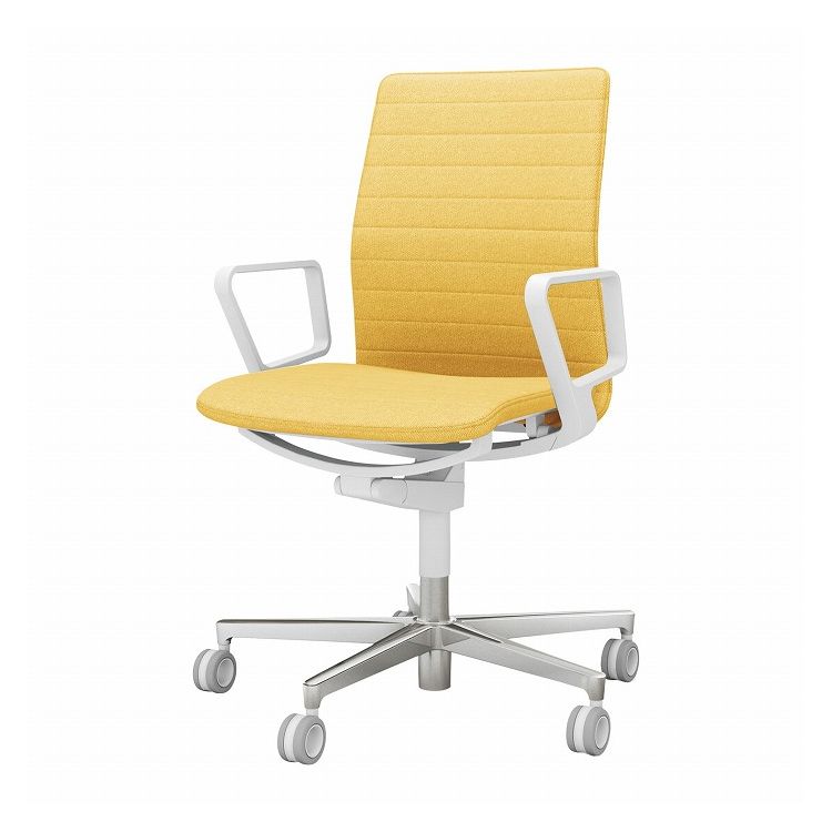 コクヨ オフィスチェア ファブレ 肘付き C01-P152CU-W1S1S3 オリーブイエロー 椅子 リモートワーク 在宅 仕事 勉強 快適 おしゃれ パソコンチェア デスクチェア 会社 子供部屋(代引不可)【送料無料】