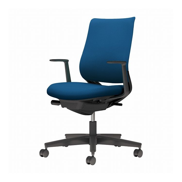 【メーカー直送】 コクヨ オフィスチェア 椅子 イス チェア ミトラ2 L型肘 ブラック プルシアンブルー(..