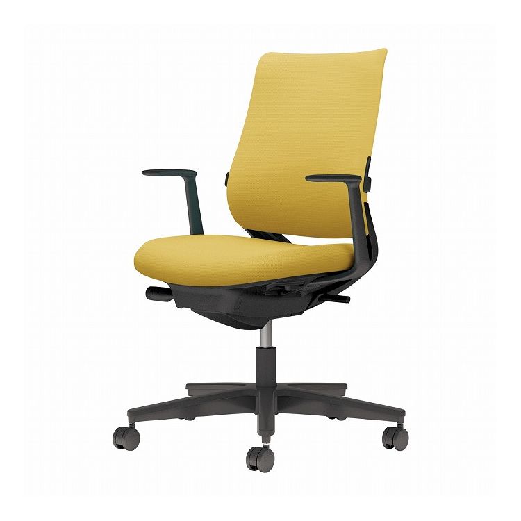 Other - 【メーカー直送】 コクヨ オフィスチェア 椅子 イス チェア ミトラ2 L型肘 ランバー付 ブラック オリーブイエロー(代引不可)【送料無料】
