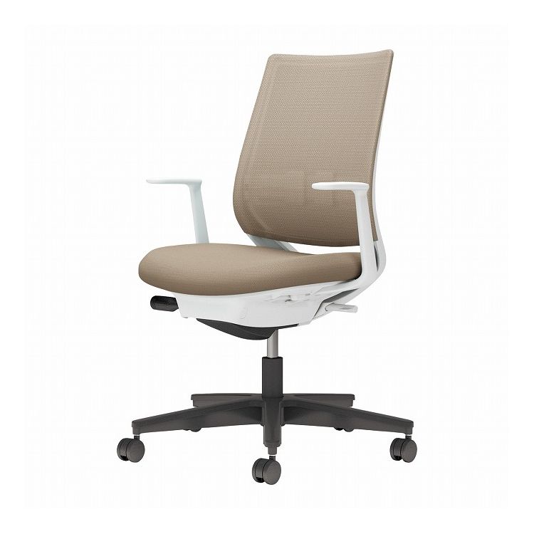 【メーカー直送】 コクヨ オフィスチェア 椅子 イス チェア ミトラ2 L型肘 ランバー付 ホワイトグレー ソフトベージュ C04-B192MU-E1YKYK2 (代引不可)【送料無料】