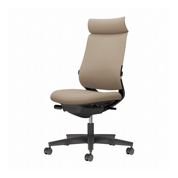 【メーカー直送】 コクヨ オフィスチェア 椅子 イス チェア ミトラ2 肘無 ランバー付 ブラック ソフトベージュ(代引不可)【送料無料】(3)