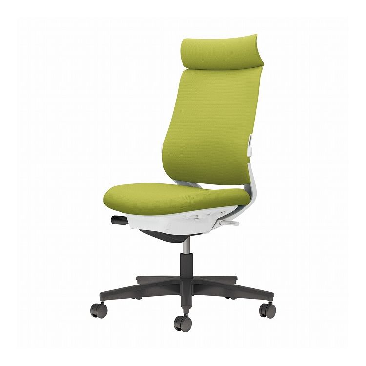 【メーカー直送】 コクヨ オフィスチェア 椅子 イス チェア ミトラ2 肘無 ランバー付 ホワイトグレー ライトオリーブ(代引不可)【送料無料】